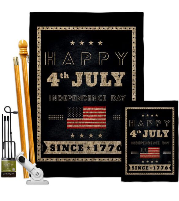 Happy 4th July - Fourth of July Americana Vertical Impressions Decorative Flags HG111095 Made In USA - Image 16