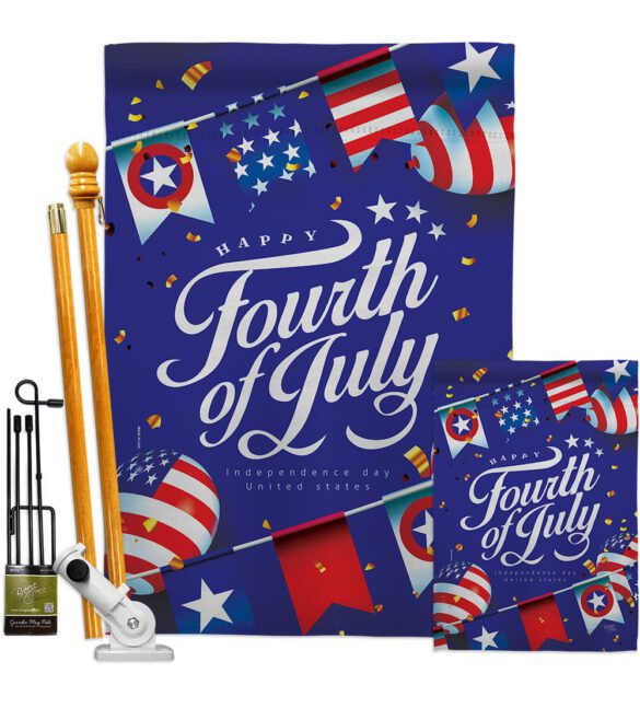 Celebrate Independence Day - Fourth of July Americana Vertical Impressions Decorative Flags HG111098 Made In USA - Image 6
