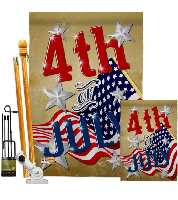 4th of July - Fourth of July Americana Vertical Impressions Decorative Flags HG137072 Made In USA - Image 7