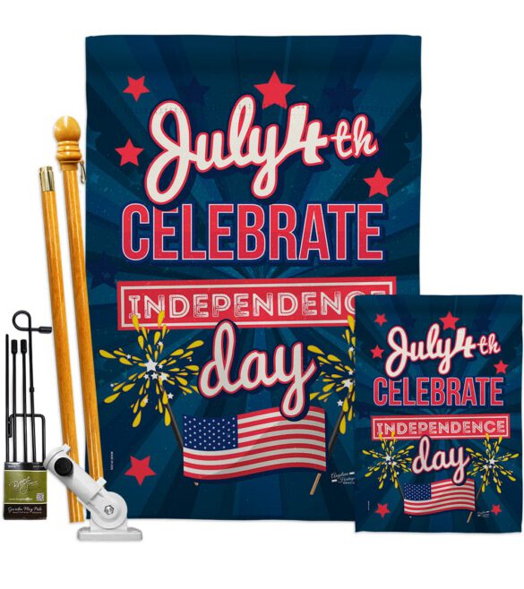 Celebrate Independence Day - Fourth of July Americana Vertical Impressions Decorative Flags HG137238 Made In USA - Image 6