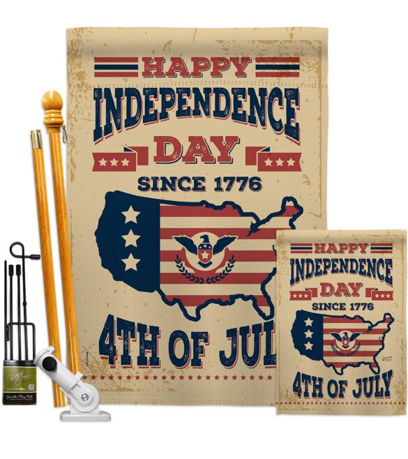 Happy Independence Day - Fourth of July Americana Vertical Impressions Decorative Flags HG137261 Made In USA - Image 6