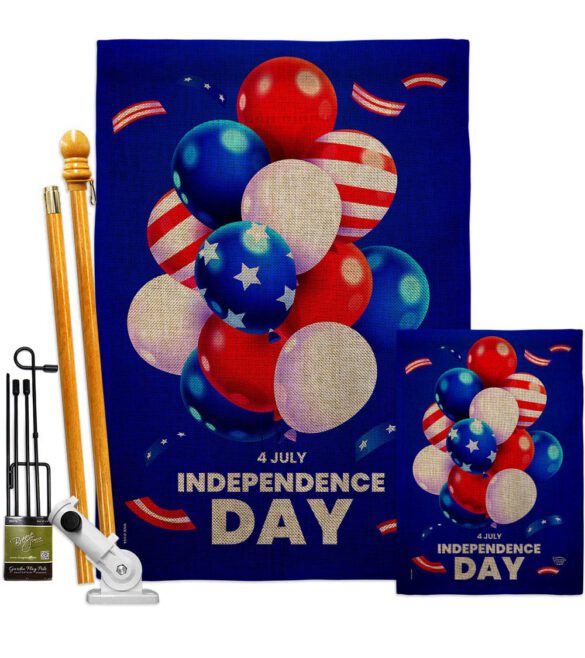 Ballons of Independence - Fourth of July Americana Vertical Impressions Decorative Flags HG192640 Made In USA - Image 17