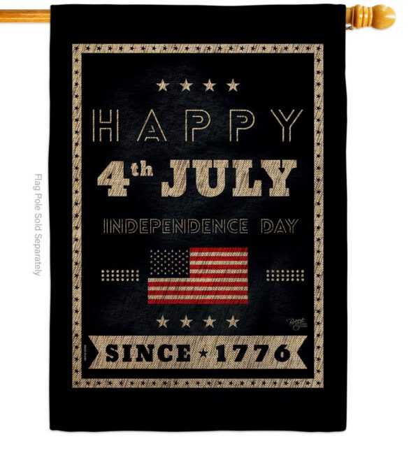 Happy 4th July - Fourth of July Americana Vertical Impressions Decorative Flags HG111095 Made In USA - Image 12