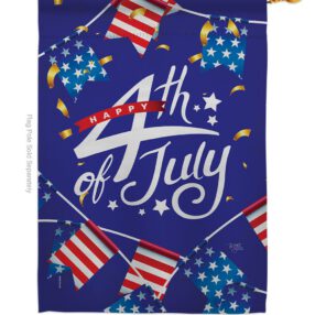 House Flag Fourth of July H111100
