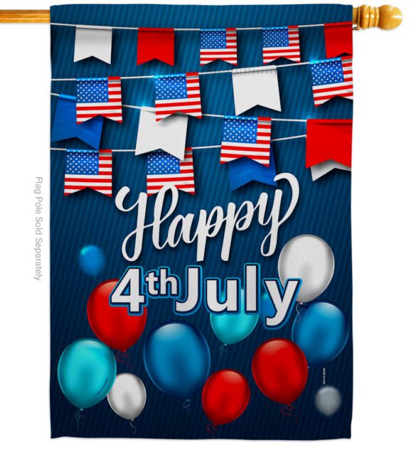 Celebrate July 4th - Fourth of July Americana Vertical Impressions Decorative Flags HG170047 Made In USA - Image 2