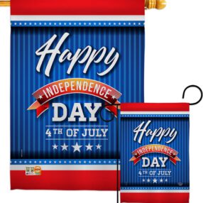 4th of July Day - Fourth of July Americana Vertical Impressions Decorative Flags HG192215 Made In USA