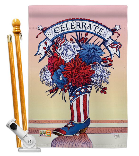 American Boots - Fourth of July Americana Vertical Impressions Decorative Flags HG111007 Made In USA - Image 6