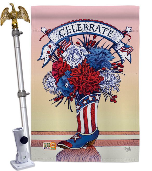 American Boots - Fourth of July Americana Vertical Impressions Decorative Flags HG111007 Made In USA - Image 13