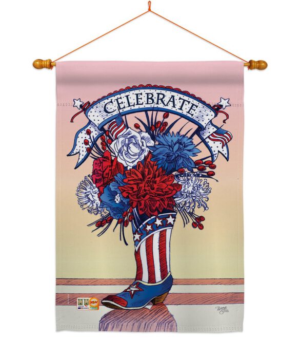 American Boots - Fourth of July Americana Vertical Impressions Decorative Flags HG111007 Made In USA - Image 14