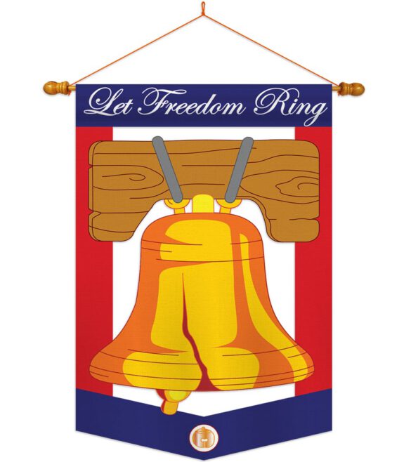 Freedom Bell - Fourth of July Americana Vertical Applique Decorative Flags HG111048 - Image 7