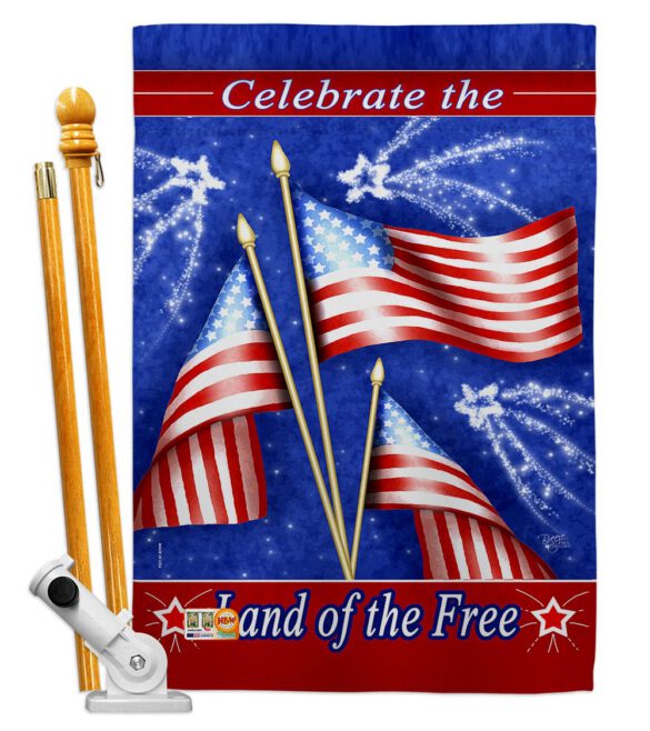 Celebrate Freedom - Fourth of July Americana Vertical Impressions Decorative Flags HG111057 Made In USA - Image 5