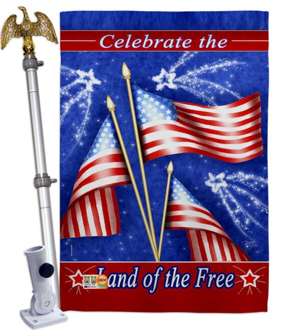 Celebrate Freedom - Fourth of July Americana Vertical Impressions Decorative Flags HG111057 Made In USA - Image 12