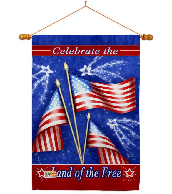 Celebrate Freedom - Fourth of July Americana Vertical Impressions Decorative Flags HG111057 Made In USA - Image 13