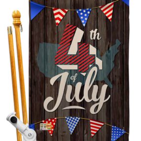 House Flag Fourth of July HS111081