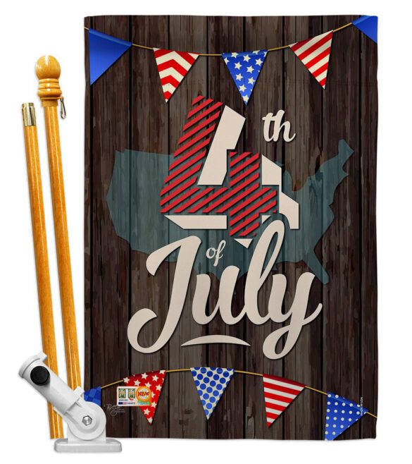 4th of July - Fourth of July Americana Vertical Impressions Decorative Flags HG111081 Made In USA - Image 6