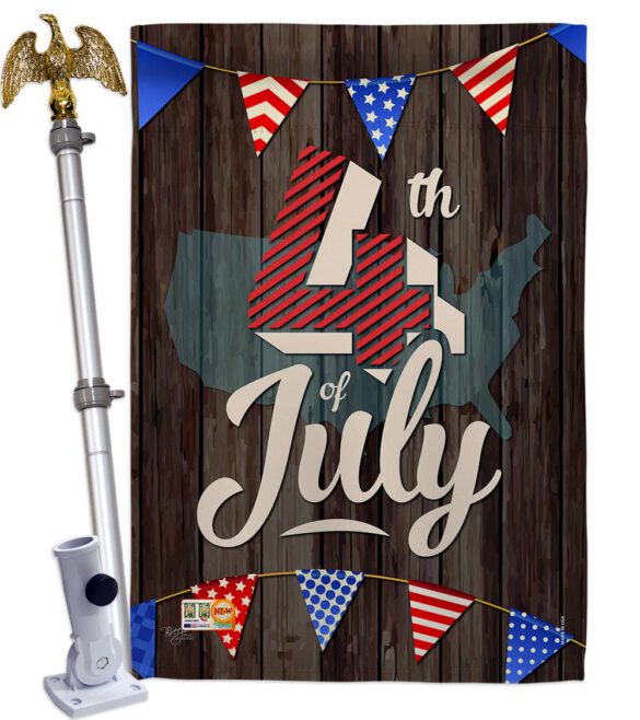 4th of July - Fourth of July Americana Vertical Impressions Decorative Flags HG111081 Made In USA - Image 13