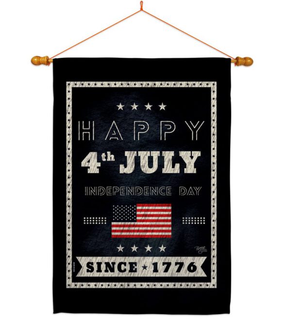 Happy 4th July - Fourth of July Americana Vertical Impressions Decorative Flags HG111095 Made In USA - Image 10