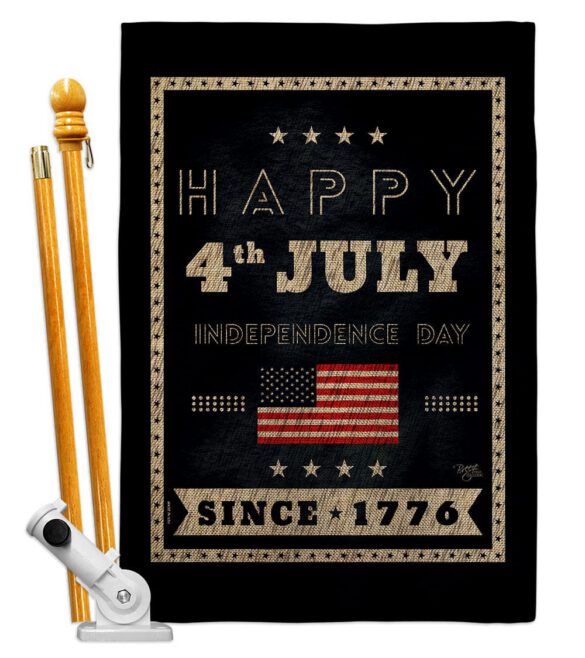 Happy 4th July - Fourth of July Americana Vertical Impressions Decorative Flags HG111095 Made In USA - Image 15