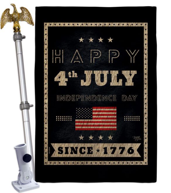 Happy 4th July - Fourth of July Americana Vertical Impressions Decorative Flags HG111095 Made In USA - Image 19
