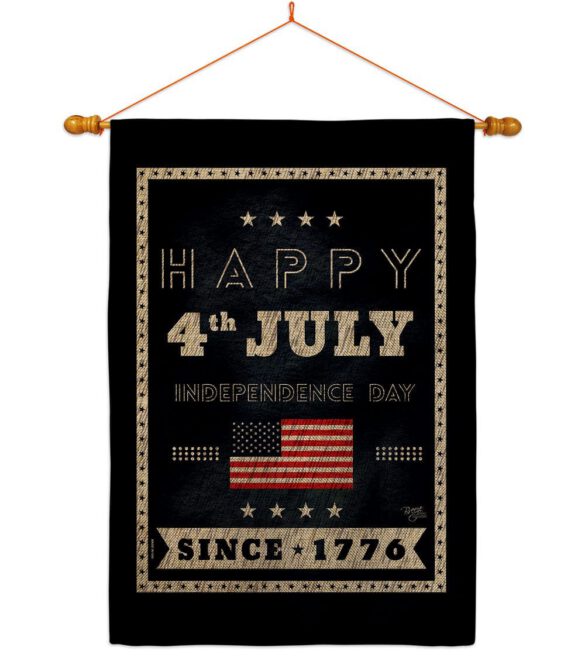Happy 4th July - Fourth of July Americana Vertical Impressions Decorative Flags HG111095 Made In USA - Image 20