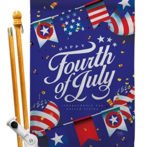 House Flag Fourth of July HS111098