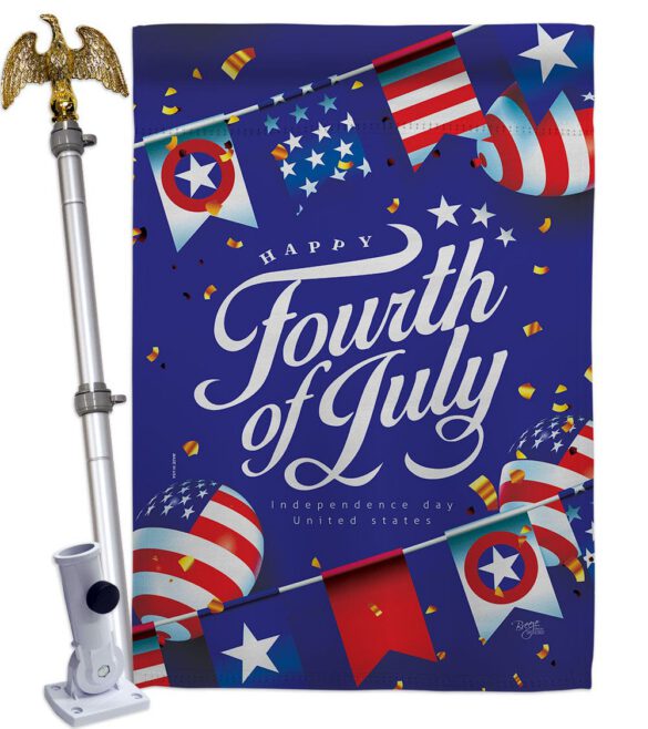 Celebrate Independence Day - Fourth of July Americana Vertical Impressions Decorative Flags HG111098 Made In USA - Image 9