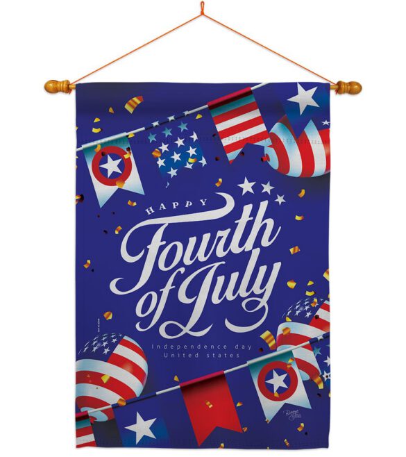 Celebrate Independence Day - Fourth of July Americana Vertical Impressions Decorative Flags HG111098 Made In USA - Image 10