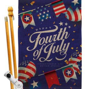 House Flag Fourth of July HS111098 B