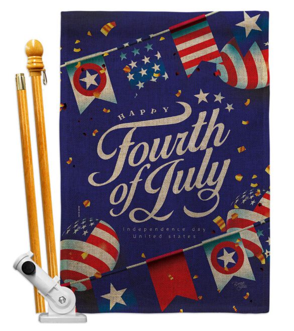 Celebrate Independence Day - Fourth of July Americana Vertical Impressions Decorative Flags HG111098 Made In USA - Image 15
