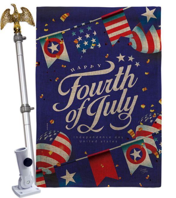 Celebrate Independence Day - Fourth of July Americana Vertical Impressions Decorative Flags HG111098 Made In USA - Image 19