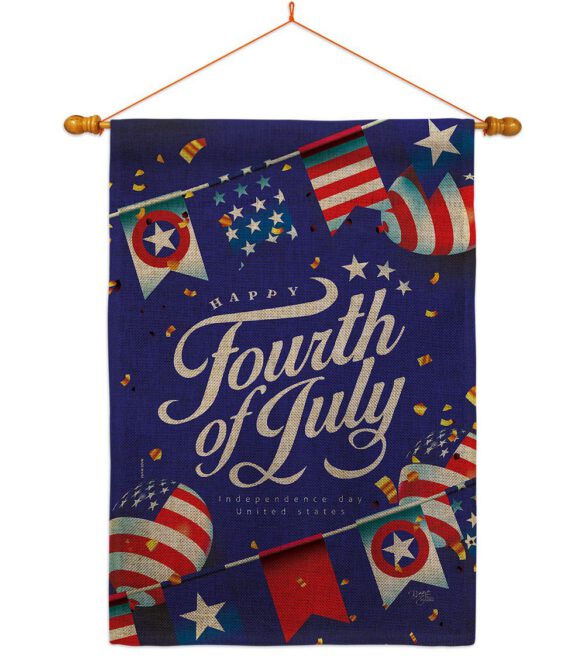 Celebrate Independence Day - Fourth of July Americana Vertical Impressions Decorative Flags HG111098 Made In USA - Image 24