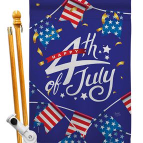 House Flag Fourth of July HS111100