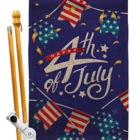 House Flag Fourth of July HS111100 B