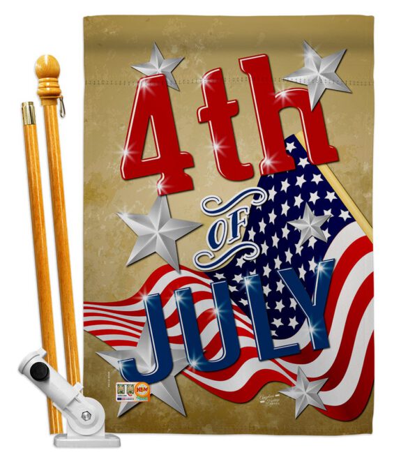 4th of July - Fourth of July Americana Vertical Impressions Decorative Flags HG137072 Made In USA - Image 6