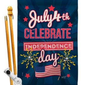 House Flag Fourth of July HS137238