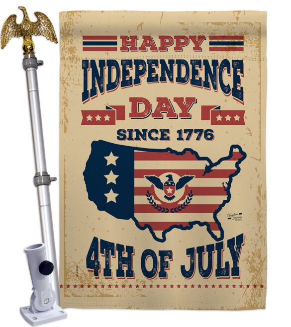 Happy Independence Day - Fourth of July Americana Vertical Impressions Decorative Flags HG137261 Made In USA - Image 9