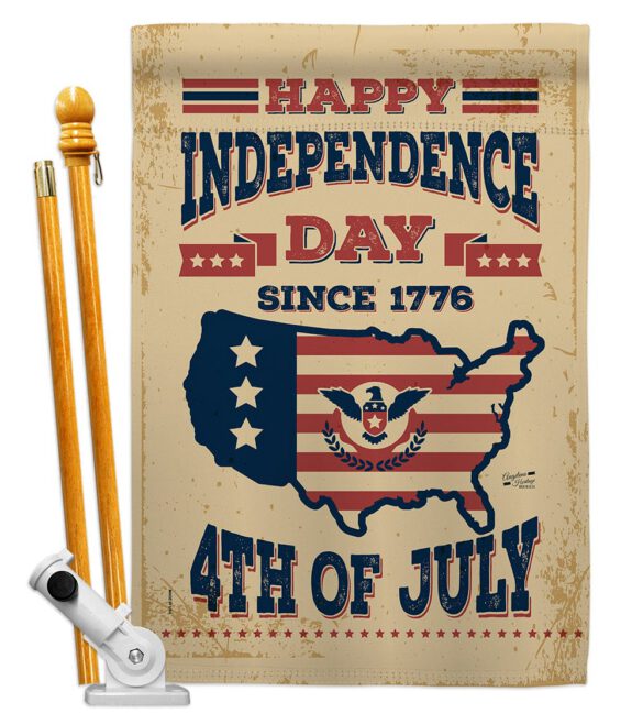Happy Independence Day - Fourth of July Americana Vertical Impressions Decorative Flags HG137261 Made In USA - Image 5