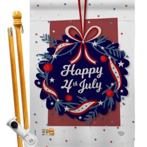 House Flag Fourth of July HS192055