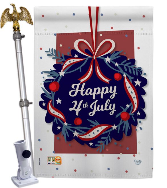 Happy 4th of July - Fourth of July Americana Vertical Impressions Decorative Flags HG192055 Made In USA - Image 13