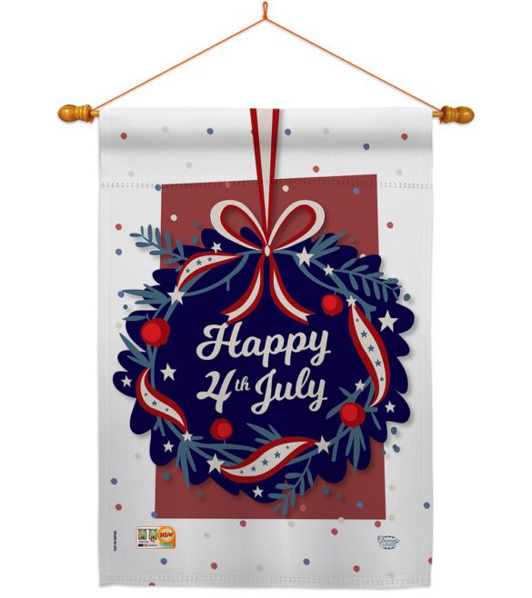 Happy 4th of July - Fourth of July Americana Vertical Impressions Decorative Flags HG192055 Made In USA - Image 14