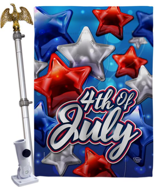 Celebrate 4th of July - Fourth of July Americana Vertical Impressions Decorative Flags HG192224 Made In USA - Image 9