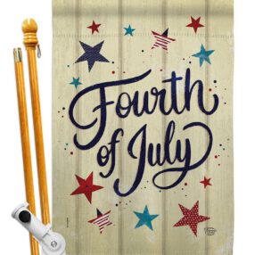 House Flag Fourth of July HS192626