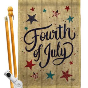 House Flag Fourth of July HS192626 B