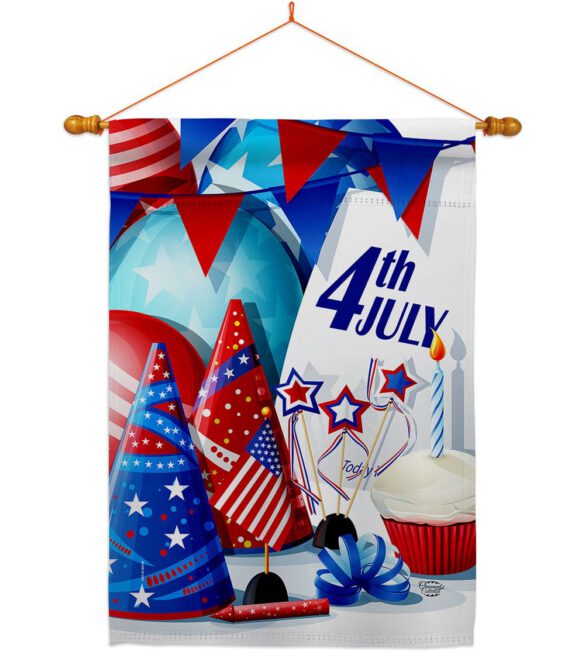 Celebrate 4th of July - Fourth of July Americana Vertical Impressions Decorative Flags HG192637 Made In USA - Image 10