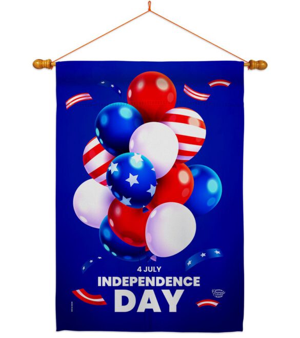 Ballons of Independence - Fourth of July Americana Vertical Impressions Decorative Flags HG192640 Made In USA - Image 11