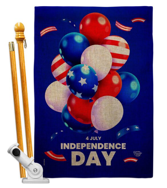 Ballons of Independence - Fourth of July Americana Vertical Impressions Decorative Flags HG192640 Made In USA - Image 16