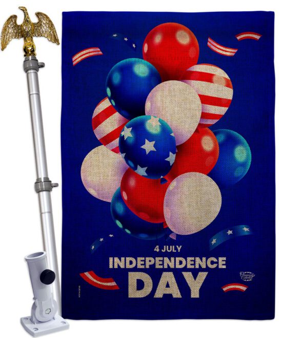 Ballons of Independence - Fourth of July Americana Vertical Impressions Decorative Flags HG192640 Made In USA - Image 20