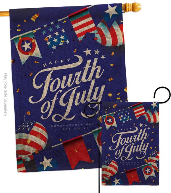 Celebrate Independence Day - Fourth of July Americana Vertical Impressions Decorative Flags HG111098 Made In USA - Image 13