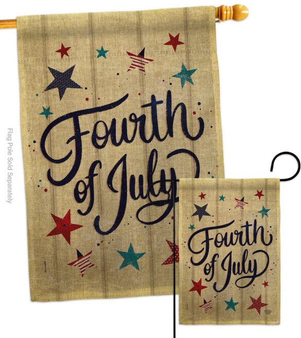 Fourth Of July Stars - Fourth of July Americana Vertical Impressions Decorative Flags HG192626 Made In USA - Image 13