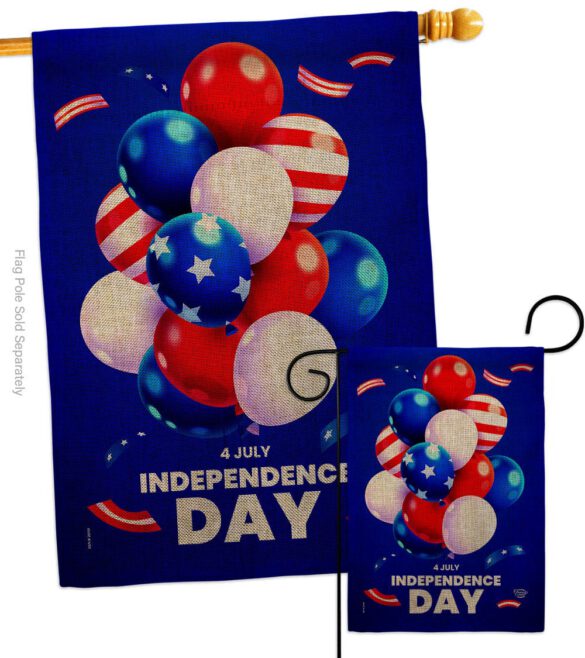 Ballons of Independence - Fourth of July Americana Vertical Impressions Decorative Flags HG192640 Made In USA - Image 14